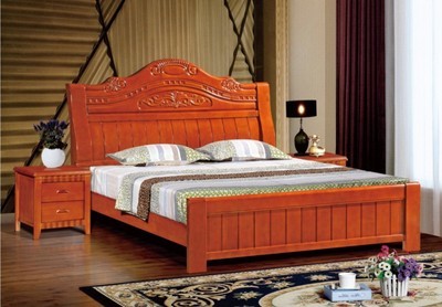 【松木大床批發(fā)熱銷款608#專業(yè)供應(yīng) 質(zhì)量保證 臥室 1.8M雙人實(shí)木床】價(jià)格,廠家,圖片,床類,南康市龍富達(dá)礦產(chǎn)品加工廠-