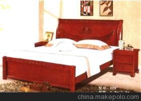 【實(shí)木床808# 實(shí)木家具批發(fā) 南康家具 廠家直銷 實(shí)木床】價(jià)格,廠家,圖片,床類,南康金利家具廠-