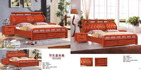 【江西實木家具廠家 大量批發(fā)實木床 橡木床 白胚 成品批量定做】價格,廠家,圖片,成套家具,江西省南康生泰家具廠-