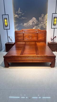 [床批發(fā)]江西贛州南康區(qū)家具 3680.00元/套格木實木床1. _ 一畝田