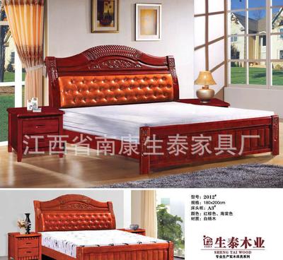 【1111大促南康生泰家具廠專業生產精品實木床,價格實惠南康床】價格_廠家_圖片 -