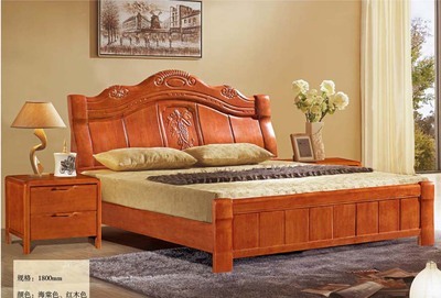 【廠家直銷 特價1.8*2m雙人床 進口新西蘭松木306# 南康實木床】價格,廠家,圖片,床類,南康市龍緣木業廠-