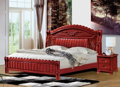 【2013新款熱賣豪華優(yōu)質(zhì)實木床家具1012# 實木床南康家具 廠家直銷】價格,廠家,圖片,床類,南康福鑫海家具-