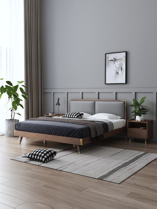 mfg家具電商產品渲染 實木床 總