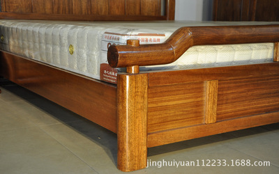 【廠家推薦 胡桃木套房家具 1.8米雙人床 實木1181#床批發零售】價格,廠家,圖片,成套家具,南康樂豐家具廠-