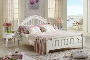 白色實木床圖片及最新報價大全