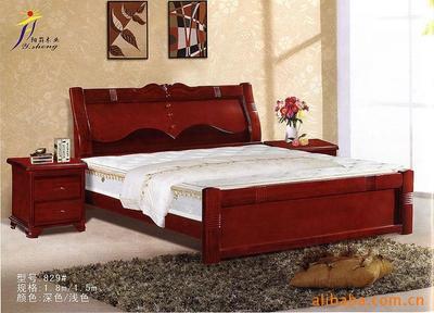 【批發實木床型號:829#適用范圍:臥室;酒店;公寓】價格,廠家,圖片,床類,南康陽升家具廠-