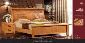 【廠家供應(yīng) 夢家緣609橡木床 泰國進(jìn)口橡木床 1.5/1.8m實(shí)木床】價(jià)格,廠家,圖片,床類,南康華飛家具廠-